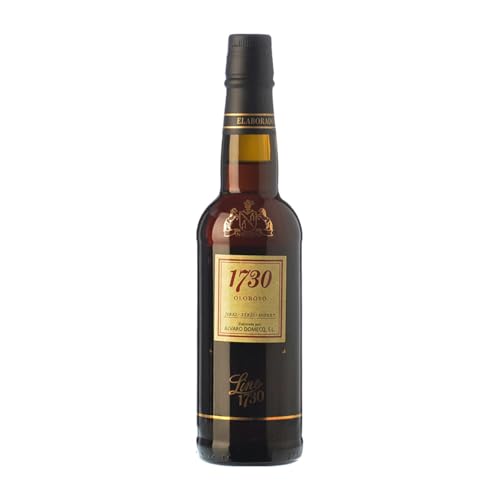 Domecq Oloroso 1730 V.O.R.S. Very Old Rare Sherry Palomino Fino Manzanilla-Sanlúcar de Barrameda Halbe Flasche 37 cl Süßer Wein von Álvaro Domecq