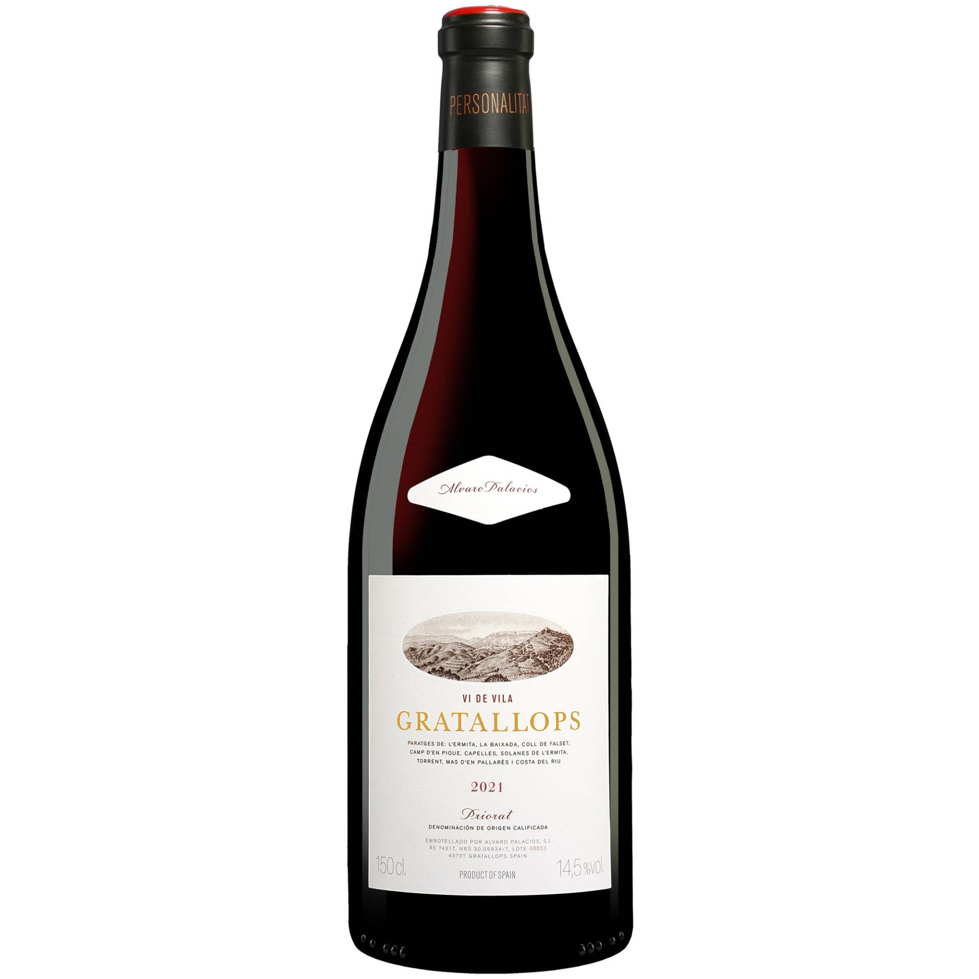 Palacios Priorat »Gratallops Vi de Vila« - 1,5 L. Magnum 2021  1.5L 14.5% Vol. Rotwein Trocken aus Spanien von Álvaro Palacios