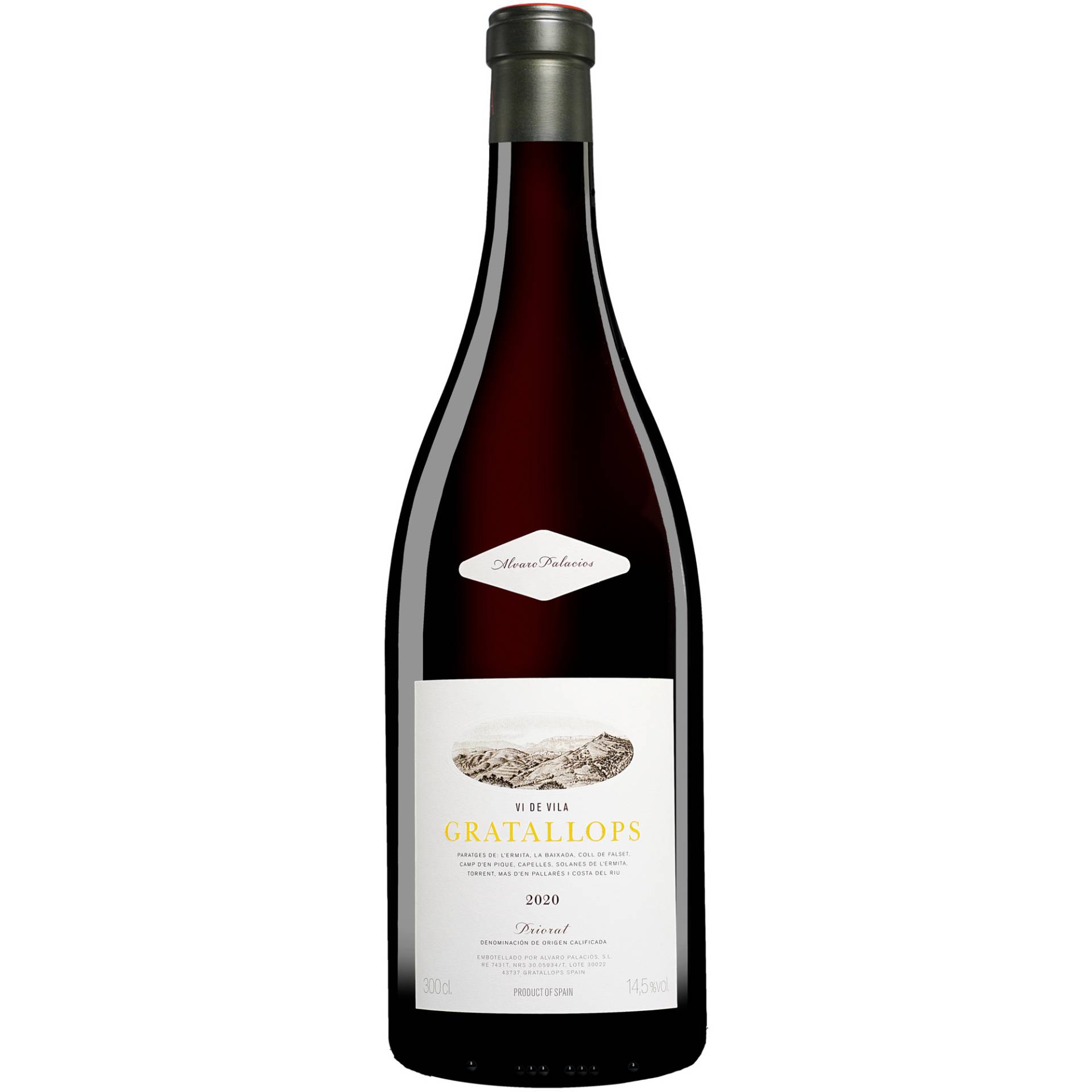 Palacios Priorat »Gratallops Vi de Vila« - 3,0 L. Doppelmagnum 2020  3L 14.5% Vol. Rotwein Trocken aus Spanien von Álvaro Palacios