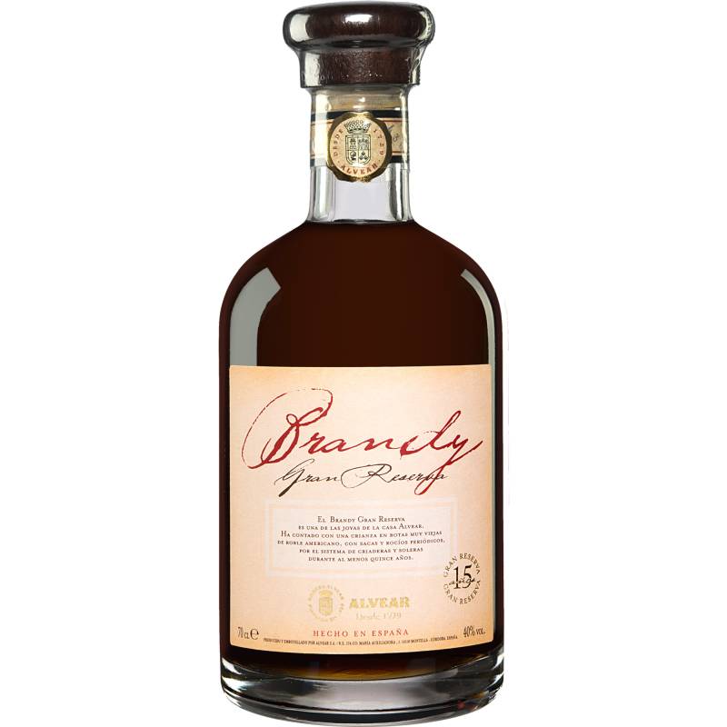 Brandy Alvear Gran Reserva - 0,7 L.  0.7L 40% Vol. Brandy aus Spanien von Alvear