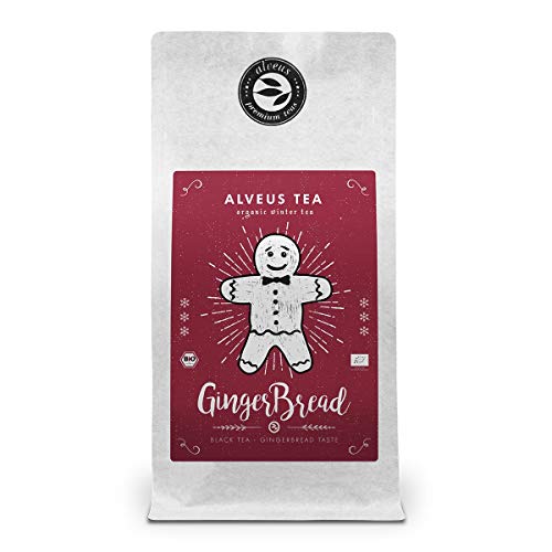 Wintertee Lose Bio Tüte Mit Lebkuchen Geschmack€Žgingerbreadâ€Œ - Schwarzer Tee Mit Datteln Und Gewürze Von Alveus Premium Teas€“ Ca. 40 Tassen (100 Gramm) von Alveus