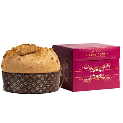 Lotus handgefertigter Panettone – Karamellschokolade – Keks Lotus – Cremeglas – 1 kg – Casa Infante – Neapel von Amanti taste and passion