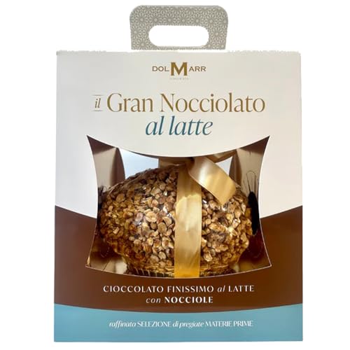 Osterei Gran Haselnuss - Milchschokolade - Giffoni Haselnuss - Überraschung Prezioasa - 550 g - handwerkliche Herstellung - Cilento von Amanti taste and passion