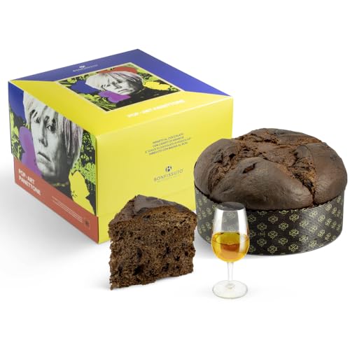 Panettone aus Modica Igp und Rhum | Bonfissuto | sizilianisches Gebäck | Canicattì Sicilia | 1 kg | Sammelpackung Pop Art Andy Warhol | Süße Weihnachten | Weihnachtsgeschenk von Amanti taste and passion