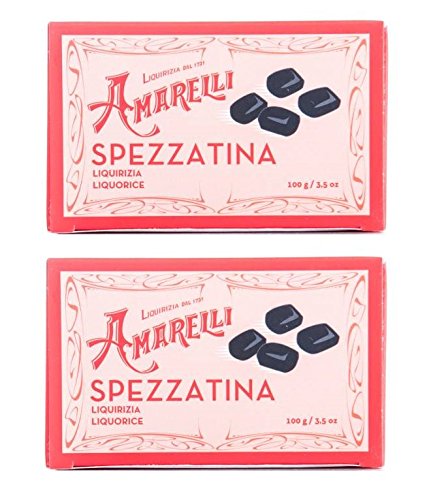 Amarelli - Spezzata Lakritz mit seiner und unverwechselbaren Geschmack - 2x100 gr von Amarelli