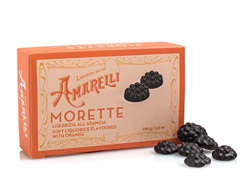 Amarelli - Morette Lakritz mit natürlichem Orangenaroma - 100 gr von Amarelli