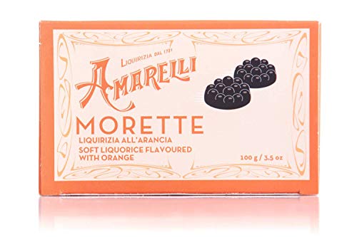 Amarelli - Morette Lakritz mit natürlichem Orangenaroma - 100 gr von Amarelli