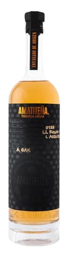 Amatiteña Tequila Añejo | 100% Agave Tequila | Traditionelle Herstellung | Aromen von gekochter Agave, Karamell, Eiche, Vanille und Rauch | 1 x 700ml | 42% vol von Amatiteña