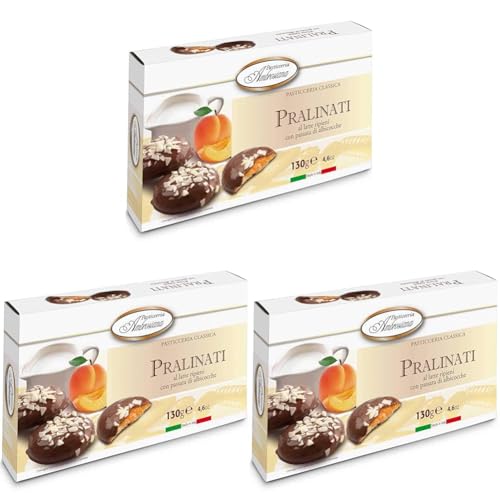 Ambrosiana Pralinati Aprikose, 130 g (Packung mit 3) von Ambrosiana