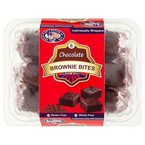 Amerikanische Muffin Co Gluten Free Brownie Bites (6 pro Packung) - Packung mit 2 von American Muffin Co