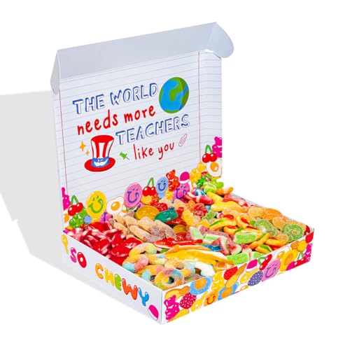 American Uncle Wunnie Box – Lustiges Geschenk Lehrer & Lehrerin, Gemischte Gummibonbons 1kg, Originelle Geschenkidee von American Uncle