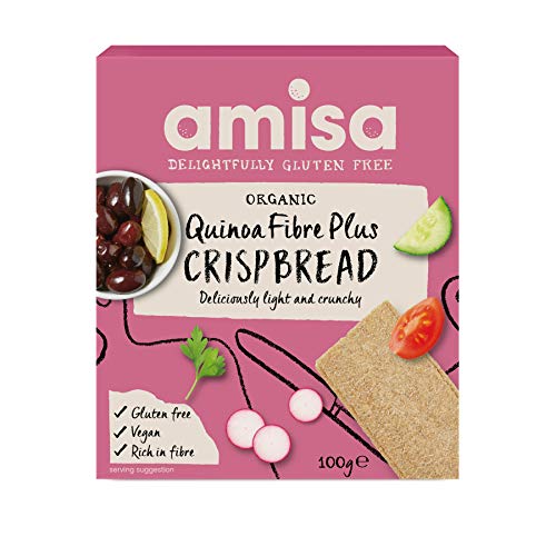 Amisa Bio Glutenfrei Quinoa Fibre Plus-Knäckebrot 100g von Amisa
