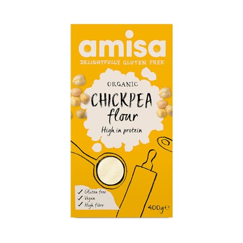 Amisa Organic Chick Pea Flour Gluten Free, 400 g (pack of 6) von Amisa