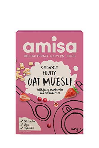 Amisa Organic - Gluten Free Oats - Fruity Oat Muesli - 325g von Amisa