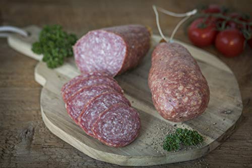 Mini-Feldkieker-Stange ca. 400g | Traditionelle Rohwurst in handlicher Größe | Vollmundiger Geschmack | Ideal für Brotzeit & Snacks | Premium Wurstspezialität von Schinkendiele, Abb. ähnlich von Ammerländer Schinkendiele