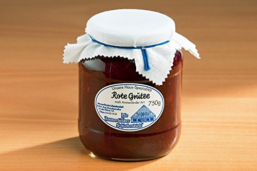 Köstliche Rote Grütze | 750g Glas | Fruchtige Mischung aus Waldfrüchten und Beeren von Ammerländer Schinkendiele