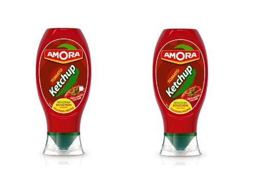 Amora Ketchup 2 Kunststoff-Flaschen – 265 g/Flasche von Amora