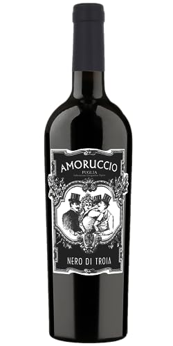 Amoruccio Nero di Troja Puglia IGT Rotwein 0,75l - Intensiver Geschmack, hochwertige Qualität - Italienischer Wein (1 x 0,75l) von Amoruccio