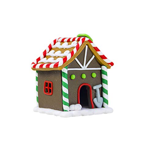 Amosfun Weihnachten Lebkuchenhaus Deko Weihnachten Haus Ornament Candy Haus Tischdeko Weihnachtsdeko - Braun von Amosfun