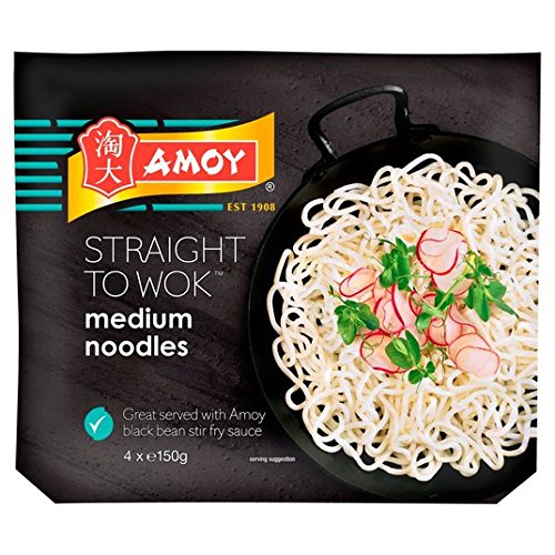 Amoy Geradeaus Bis Mittel Nudeln Wok 4 X 150G von Amoy