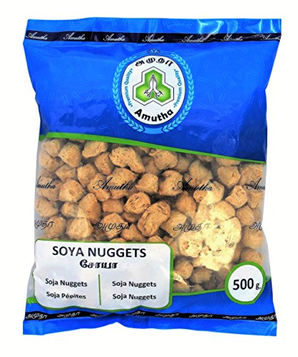 [ 500g ] Amutha Soya Nuggets / Fleisch Alternative / Soja Nuggets von Amutha