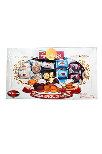 El Santo Surtido Especial De Navidad Mantecados Y Polvorones Andalucía - Spanisches Weihnachtliches Mandel- und Schmalzgebäck Sortiment (1 x 2100g) von Andalucia