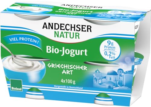 AN Bio-Jog. griechischer Art 0,2% Cluster 12 x 400 gr von Andechser Natur