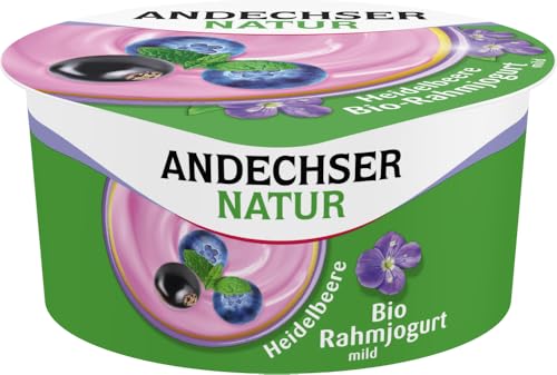 AN Bio-Rahmjogurt Heidelbeere 10% von Andechser Natur