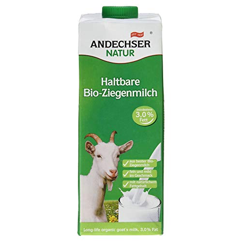 Andechser Haltbare Bio-Ziegenmilch, 12er Pack (12 x 1 l) von Andechser Natur