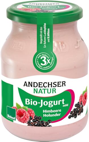 Bio-Jogurt Himbeere Holunder 3,8% von Andechser Natur