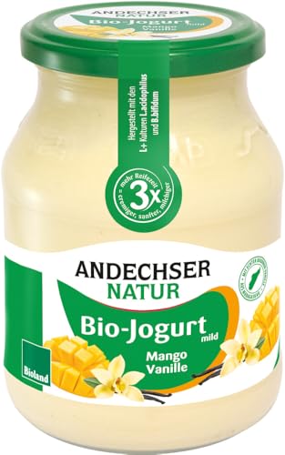 Bio Jogurt Mango-Vanille 3,8% 12 x 500 gr von Andechser Natur