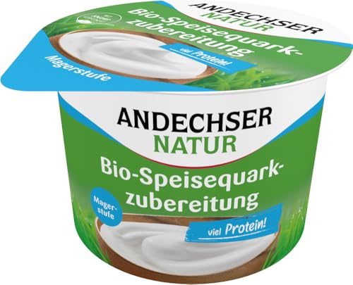 Bio Speisequarkzubereitung mit Jogurt verf. 0% 12 x 250 gr von Andechser Natur