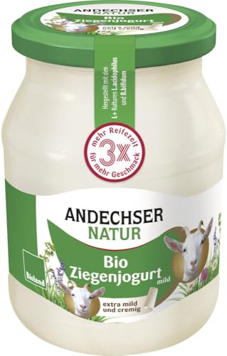 Bio Ziegenjogurt Natur mild 12 x 500 gr von Andechser Natur