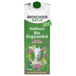 Haltbare Ziegenmilch von Andechser Natur