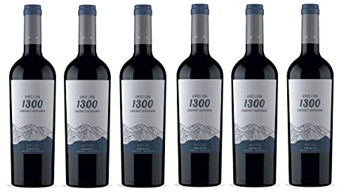 6x 0,75l - 2021er - Andeluna - 1300 - Cabernet Sauvignon - Valle de Uco - Mendoza - Argentinien - Rotwein trocken von Andeluna