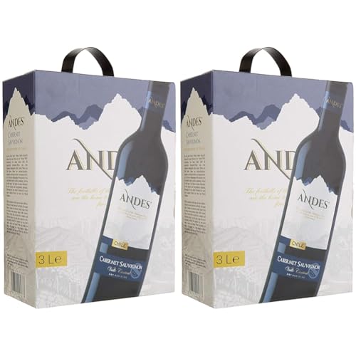 Andes Cabernet Sauvignon Chile Bag-in-box (1 x 3 l) | 3 l (2er pack) von Andes