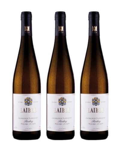 3x 0,75l - 2023er - Andreas Laible - Durbacher Plauelrain - "Achat" - Riesling - Qualitätswein Baden - Deutschland - Weißwein trocken von Andreas Laible