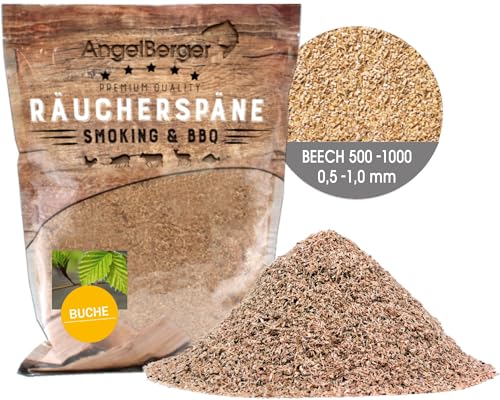 Angel-Berger Räuchermehl Räucherspäne Deluxe Verschiedene Sorten (500g, Buche Deluxe) von Angel-Berger