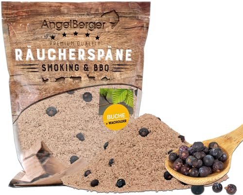 Angel-Berger Räuchermehl Räucherspäne Deluxe Verschiedene Sorten (500g, Buche Wacholder) von Angel-Berger