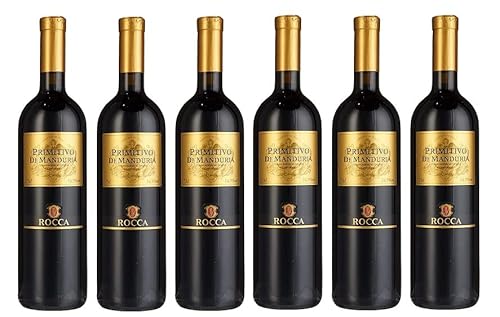 6x 0,75l - Angelo Rocca & Figli - Primitivo di Manduria D.O.P. - Apulien - Italien - Rotwein trocken von Angelo Rocca & Figli