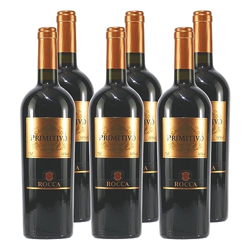 Rocca Primitivo IGT Rotwein -trocken- (6 x 0,75L) von Angelo Rocca & Figli