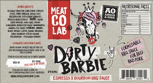 Angus & Oink Dirty Barbie Espresso X Bourbon BBQ Sauce, 295 ml von Angus & Oink