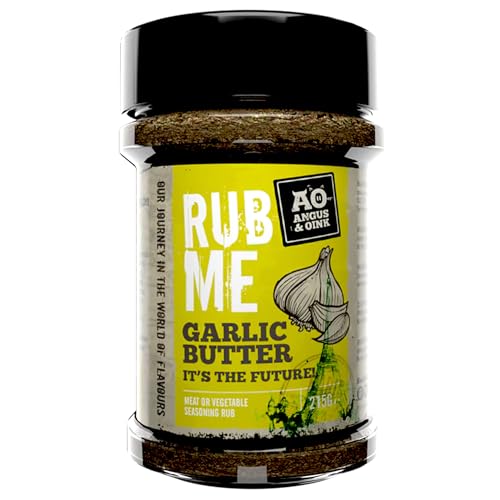 Angus & Oink | Garlic Butter Seasoning | Reichhaltiger & verwöhnender Geschmack für Hähnchen, Pommes & Ofenkartoffeln | 225g von Angus & Oink