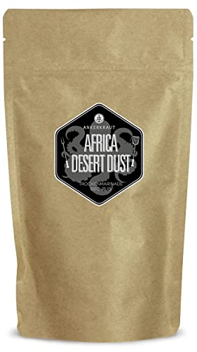 Ankerkraut Africa Desert Dust, afrikanischer BBQ-Rub, Marinade zum würzen von Fleisch, mit Safran und Minze, 250 g im Beutel von Ankerkraut