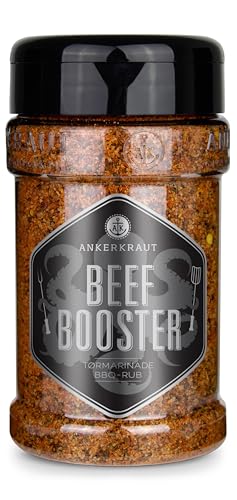 Ankerkraut Beef Booster, BBQ-rub, Rub brisket og steak spice, krydderiblanding til kød af fennikel, lavendel og kommen, 230g i strødåse von Ankerkraut