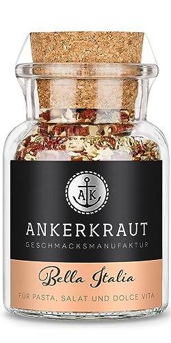 Ankerkraut Bella Italia, Gewürzmischung für Nudelsalat und Salat, Salate mit Gewürz würzen, Gewürze für Pasta und Nudeln, 65 g im Korkenglas von Ankerkraut