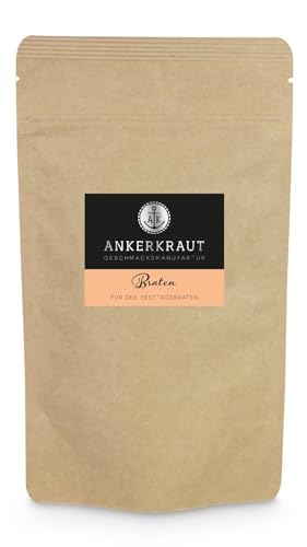 Ankerkraut Braten, Würze Mischung für knusprigen Fleisch-Braten, Premium Qualität Ohne Geschmacksverstärker, 180 g im Beutel von Ankerkraut