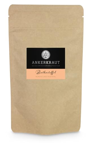 Ankerkraut Bratkartoffel, Mischung Würzender Zutaten für Kartoffeln, Kartoffelspalten, wie im Restaurant, Lecker Schmecker Premium Qualität. 190 g im Beutel von Ankerkraut