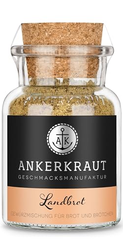 Ankerkraut Brotgewürz Hamburg, Brotgewürzmischung zum selber backen von Brot und Brötchen, 70g im Korkenglas von Ankerkraut