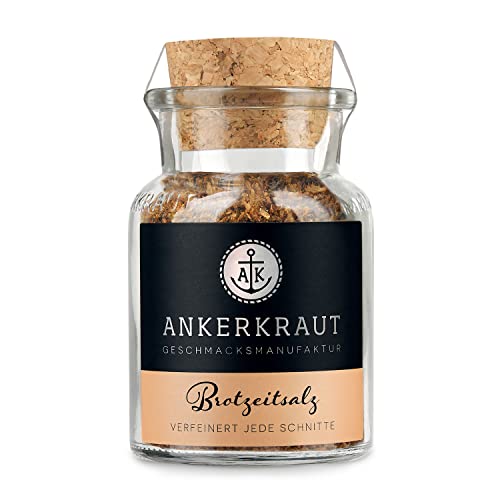 Ankerkraut Brotzeit Salz, 105g im Korkenglas, Deutscher Gewürz Klassiker zu Brot, Käse und Wurst, Perfekte Lunchbox für Kinder, Essen mit der Familie, zuckerfrei, ohne Geschmacksverstärker von Ankerkraut